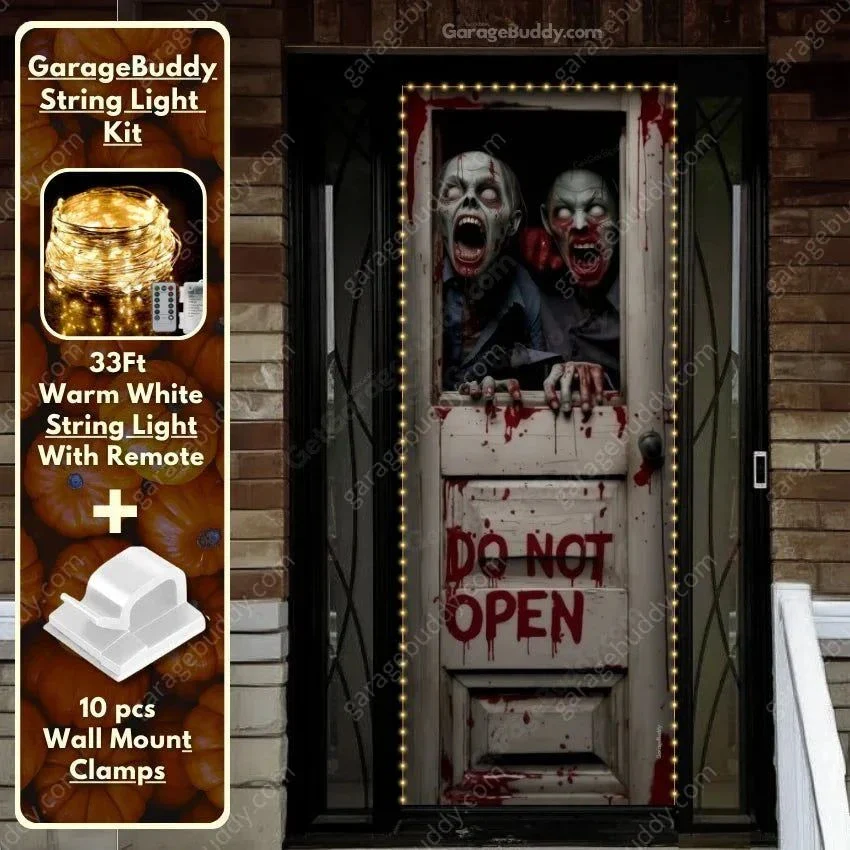 Zombie Breach | Halloween Front Door Cover - Image 5